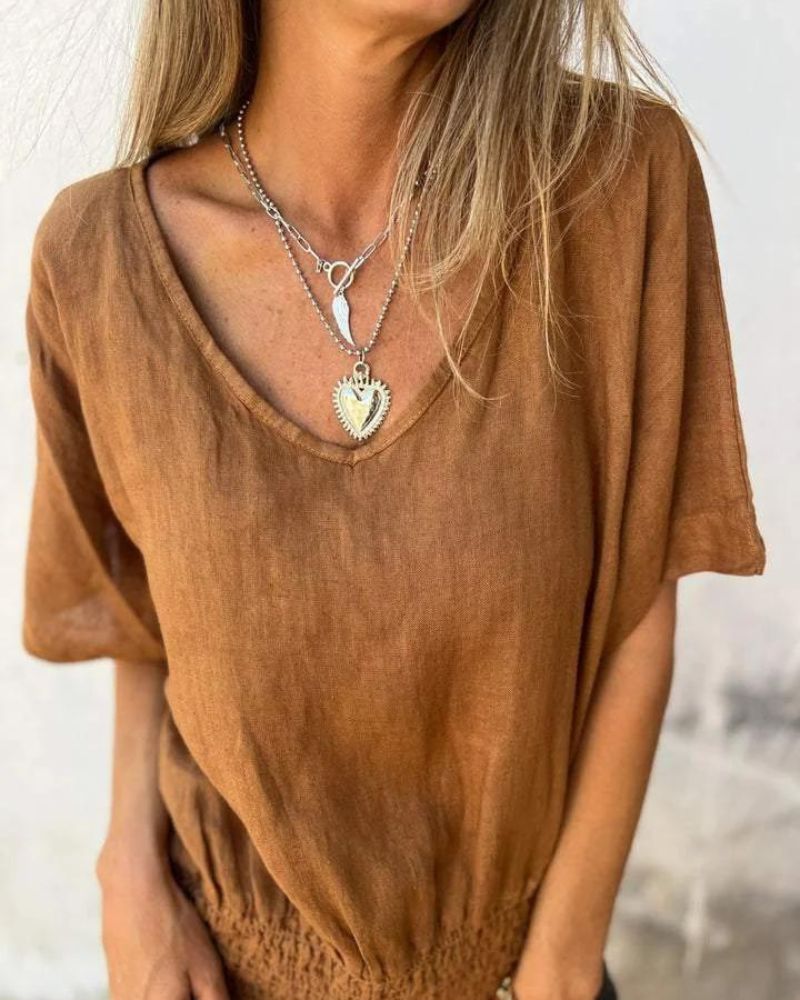 Muse - V-Neck Boho Tee